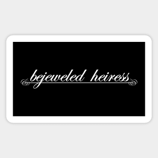 bejeweled heiress Sticker